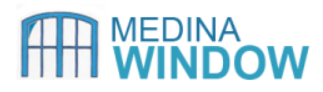MEDINA WINDOW (VINYLUME MANUFACTURER) logo